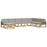 vidaXL Ensemble de canapés d'extérieur 8 pc Blanc et gris clair