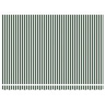 vidaXL Toile de rechange pour store banne Vert et blanc 450 × 350 cm