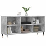 vidaXL Meuble TV gris béton 103 5x30x50 cm bois d'ingénierie