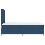 vidaXL Lit à ressorts avec matelas Bleu 120 x 200 cm tissu