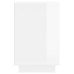 vidaXL Buffet blanc brillant 102x35x60 cm bois d'ingénierie