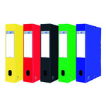 Chemise box oxford eurobox 24 x 32 cm dos 6 cm - couleurs assorties - lot de 10