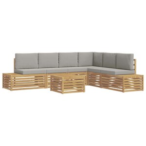 vidaXL 7 Pièces Ensemble de canapés d'extérieur Polyester