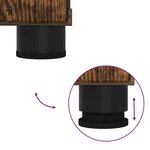 vidaXL Ensemble de mobilier de salle de bain 2 Pièces Chêne fumé