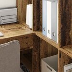 vidaXL Bureau d'angle Bois Ancien 101 5 x 149 5 x 149 5 cm