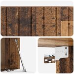 vidaXL Meuble TV mural 78 5 x 31 x 30 cm Bois ancien Bois d'ingénierie