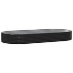 vidaXL Lit surélevé de jardin Acier enduit de poudre Anthracite