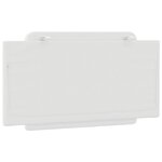 vidaXL Coussin de tête de lit Zadar blanc 100 cm similicuir