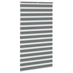 vidaXL Store zèbre gris foncé largeur du tissu 125 9 cm polyester