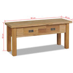vidaXL Banc d'entrée teck massif 90 x 30 x 40 cm