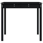 vidaXL Table de jardin noir 121x82 5x76 cm bois massif de pin