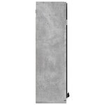 vidaXL Armoire à miroir de salle de bain gris béton bois d'ingénierie