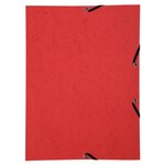 Chemise À Élastique Sans Rabat Carte Lustrée 350gm2 - A4 - Rouge - X 50 - Exacompta