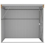vidaXL Abri de jardin mural Marron 118x194x178 cm Métal galvanisé