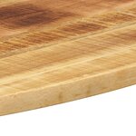 vidaXL Dessus de table 120x50x2 5 cm ovale bois massif de manguier