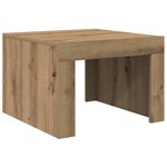vidaXL Table basse Chêne artisanal 50 x 50 x 35 cm Bois d'ingénierie