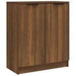 vidaXL Buffets 2 Pièces chêne marron 60x30x70 cm Bois d'ingénierie
