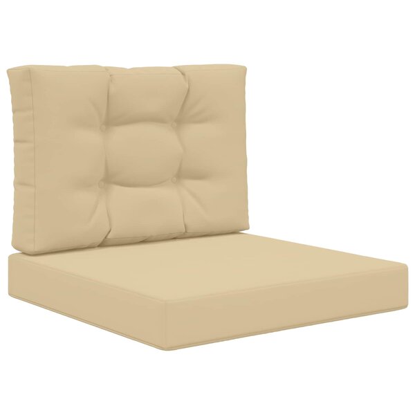 vidaXL Coussin de canapé d'extérieur Polyester Beige 60 x 60 cm