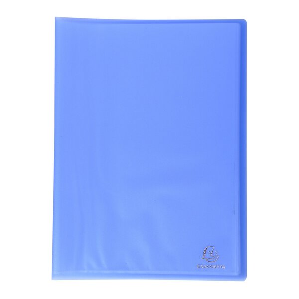 Protège-documents polypropylène semi-rigide 24 x 32 cm - 20 vues  - bleu