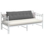 vidaXL Coussin de Dos Gris foncé 160 x 50 cm Tissu en microfibre