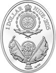 Pièce de monnaie en Argent g 16.81 Millésime 2025 Faberge Eggs HEN EGG