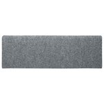 vidaXL Tapis d'escalier autocollants vidaXL  20 pièces  65 x 21 x 4 cm  gris clair  bord rectangulaire