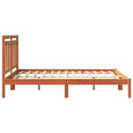 vidaXL Cadre de lit Cire marron 205 5 x 145 5 x 100 cm