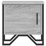 vidaXL Tables de chevet 2 Pièces sonoma gris 40x30x40 cm bois ingénierie