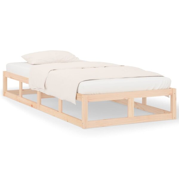 vidaXL Cadre de lit sans matelas 90x200 cm bois massif