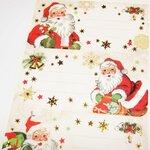 12 étiquettes cadeaux de Noël - Père Noël traditionnel