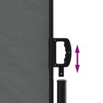 vidaXL Auvent latéral rétractable Anthracite 180x1200 cm