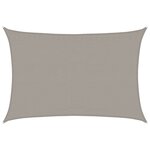 vidaXL Voile d'ombrage 160 g/m² rectangulaire gris clair 3 5x5 m PEHD