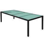 vidaXL Ensemble à manger d'extérieur 11 Pièces coussins résine tressée