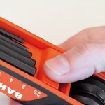 Jeu de clés hexagonales pliantes bahco be-9777b 7 pièces