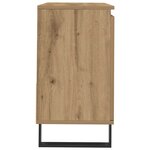 vidaXL Armoire de lavabo de salle de bain chêne artisanal 65x33x60 cm