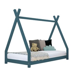 Lit tipi enfant NAKANA 140 x 200 vert pétrole