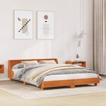 vidaXL Cadre de lit sans matelas cire marron 120x200cm bois pin massif