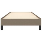 vidaXL Cadre de lit sans matelas taupe 80x200 cm tissu