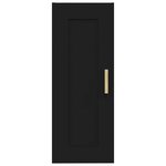 vidaXL Armoire murale Noir 35x34x90 cm Bois d'ingénierie