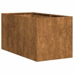 vidaXL Jardinière rouillé 40x80x40 cm acier inoxydable