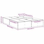 vidaXL Cadre de lit Sonoma gris 190 x 140 x 31 5 cm Bois d'ingénierie