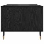 vidaXL Table basse Chêne noir 60 x 50 x 40 cm Bois d'ingénierie