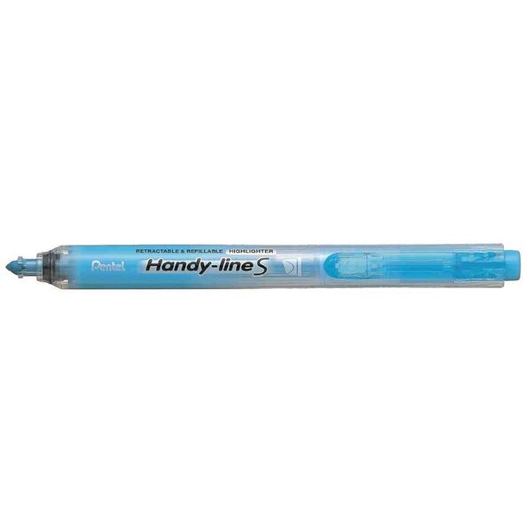 Surligneur Handy-Line S Rétractable/Rechargeable bleu clair PENTEL