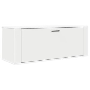 vidaXL Armoire à chaussures murale Blanc 100x35x38cm Bois d'ingénierie