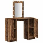 vidaXL Table de Toilette Marron 102 x 33 x 135 cm Bois d'ingénierie