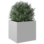 vidaXL Jardinière argenté 32x30x29 cm acier galvanisé
