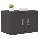 vidaXL Armoire de rangement Noir 60 x 40 x 40 cm Acier