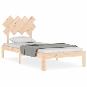 vidaXL Cadre de lit sans matelas bois de pin massif