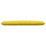 vidaXL Coussin de Dos Jaune clair 140 x 19 x 50 cm tissu