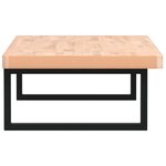 vidaXL Étagère de vasque murale acier et bois massif de hêtre